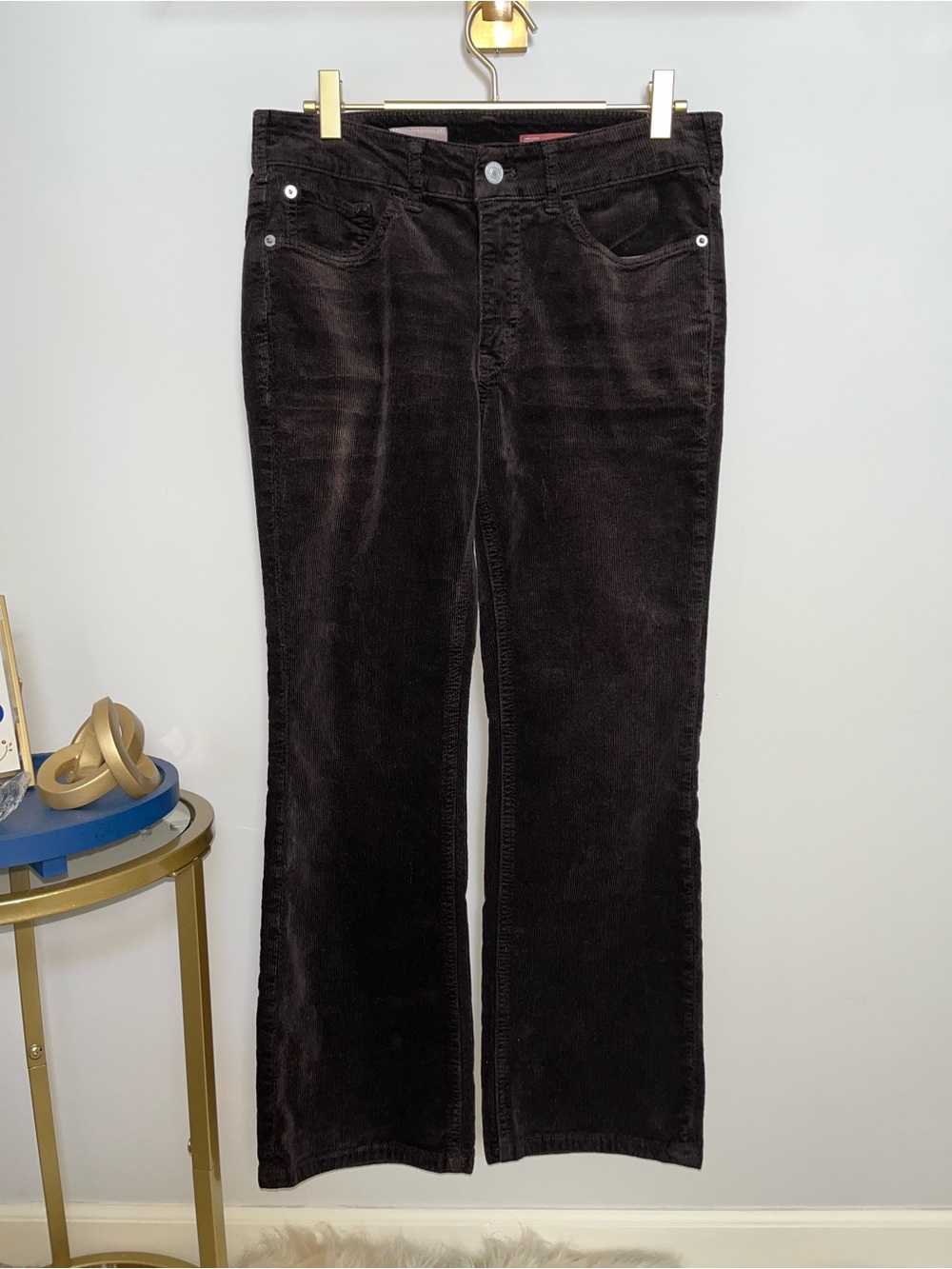Pilcro by Anthropologie | The Yaya Brown Corduroy Cropped Kick Flare Pants - Picture 5 of 10